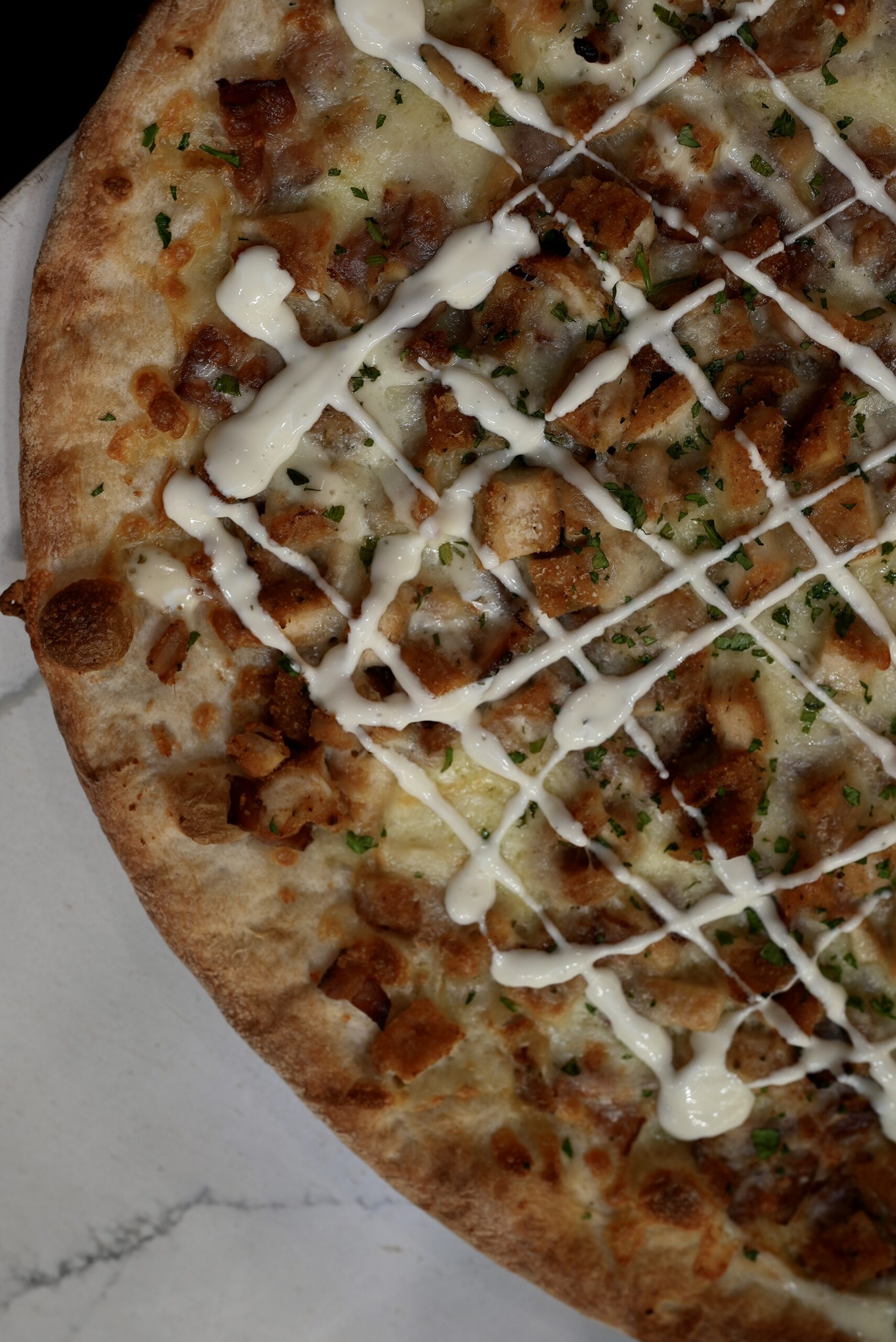 Livoti's Old World Market pizza with chicken and ranch