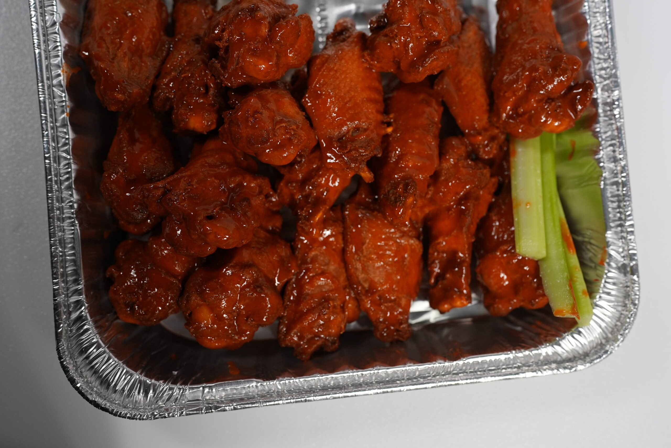 Platter of buffalo wings