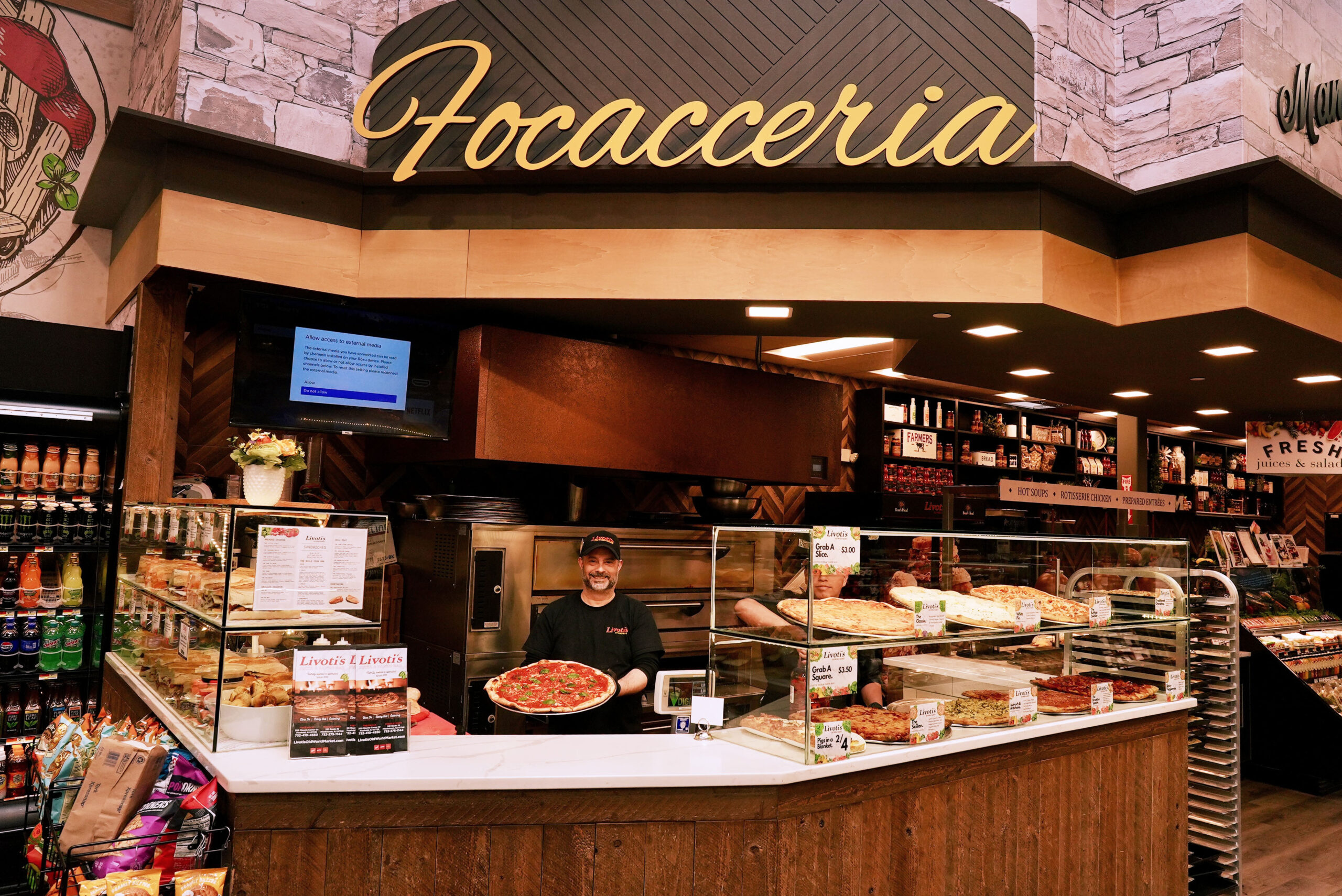 Focacceria and pizza at Livoti's Old World Market