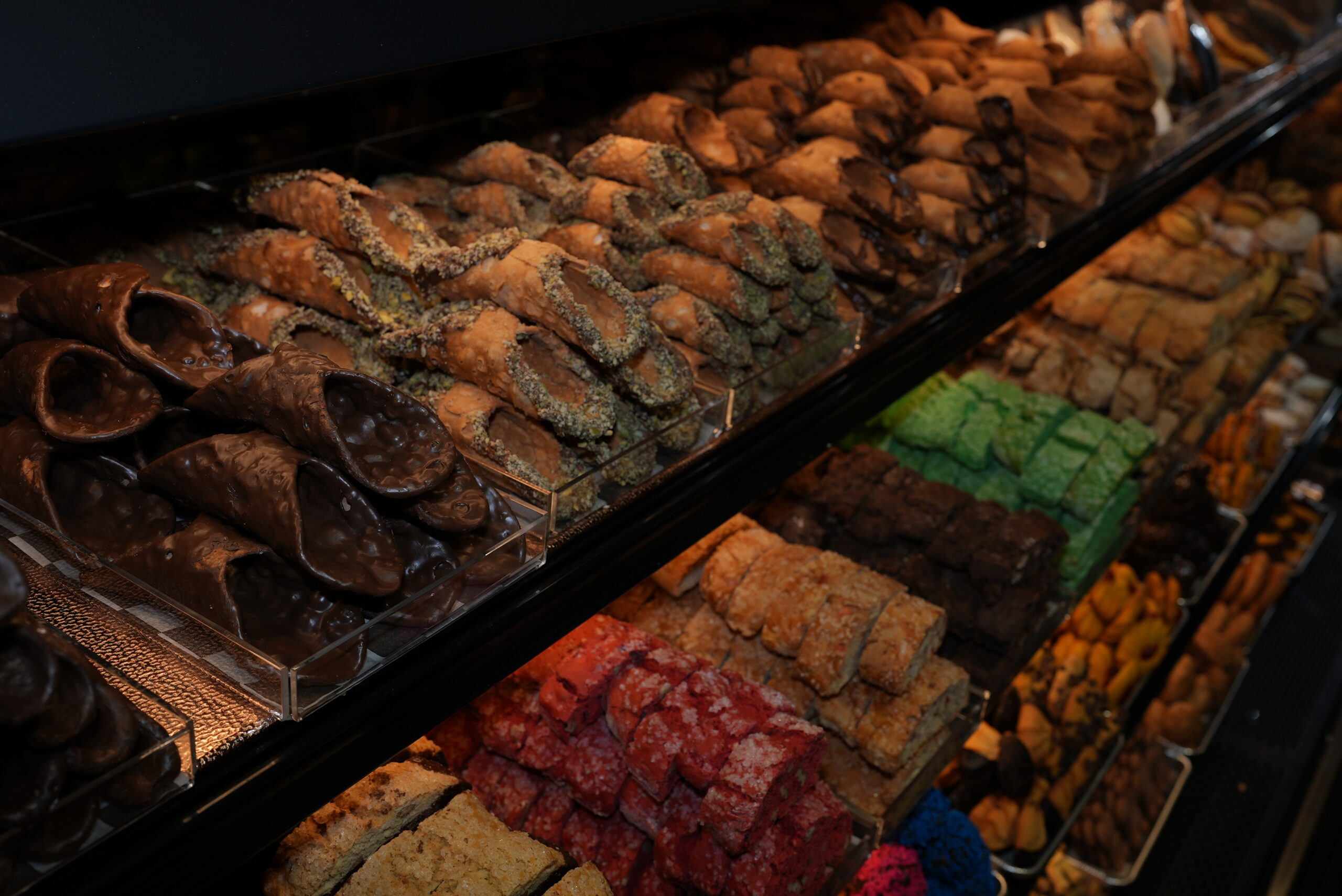 Cannoli shells and biscotti at Livoti's Old World Market Italian bakery in Brick, NJ