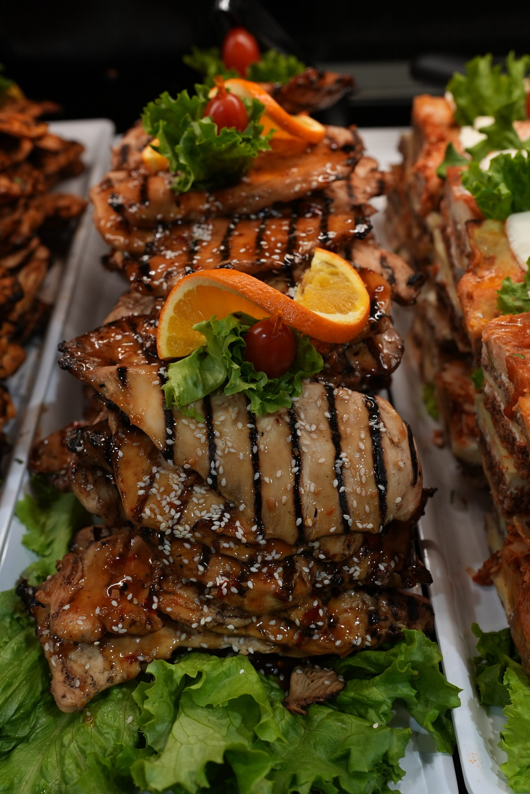 Chicken in the deli counter at Livoti's