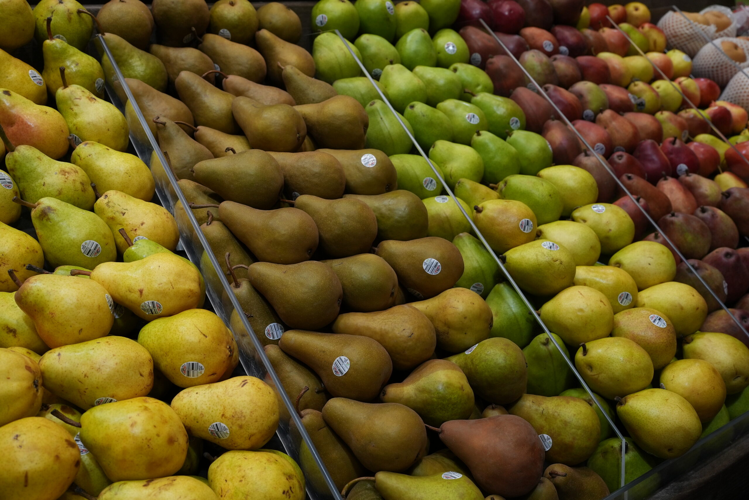 Fresh pears at Livoti's Old World Market