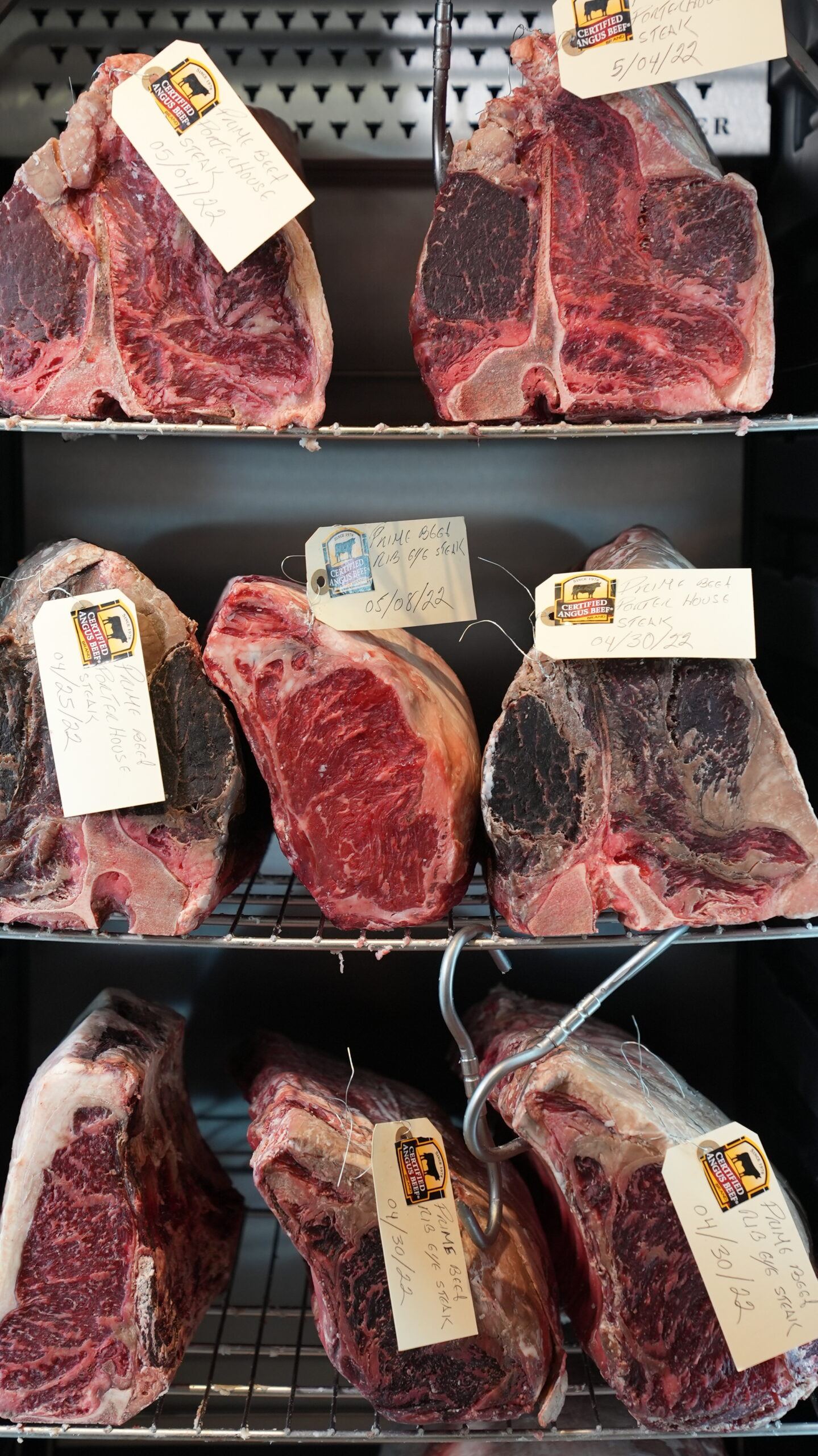 Raw steak at Livoti's Old World Market's butcher department