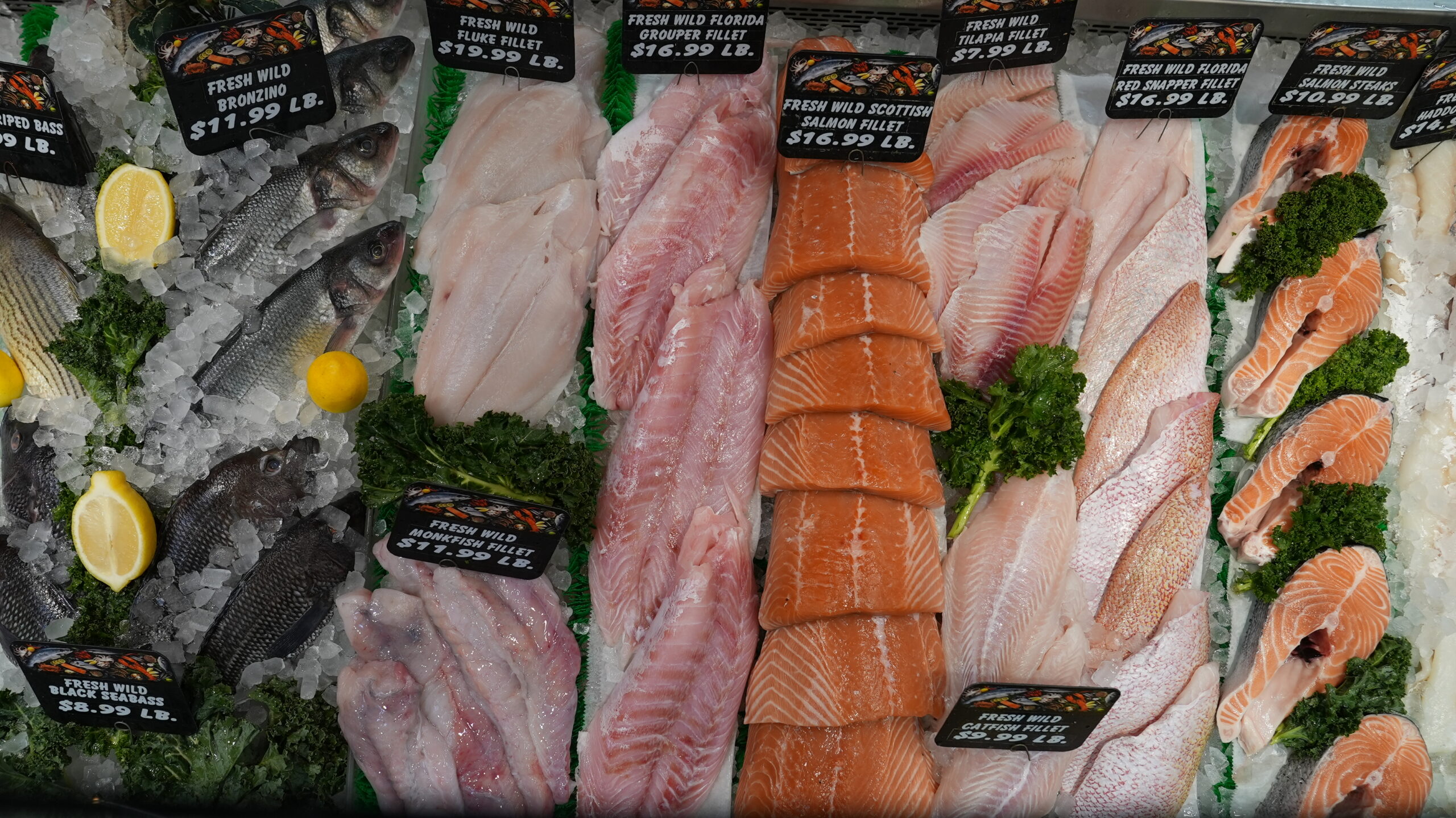 Fresh fish fillets available by the pound at Livoti's Old World Market