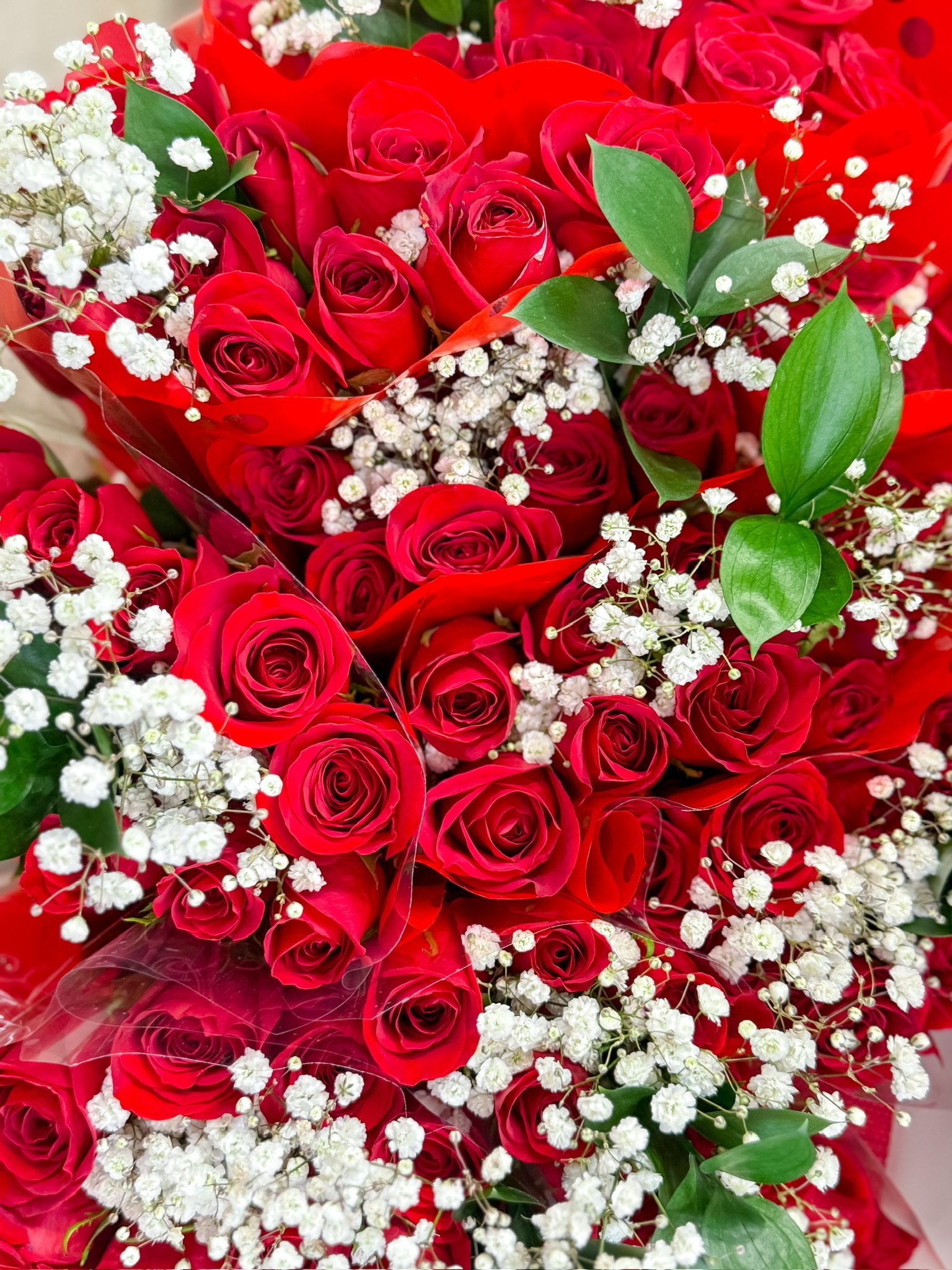 Bouquets of roses from the Livoti's Old World Market floral department in Marlboro